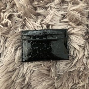 Coach Black Card Case